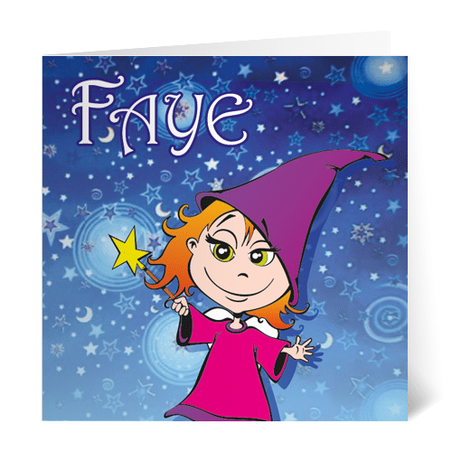 geboortekaartje faye fee illustratie