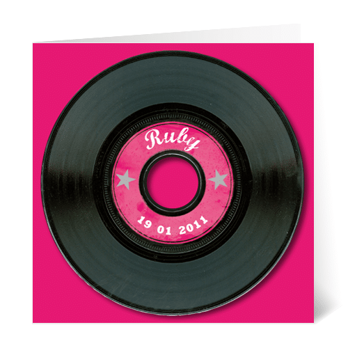 geboortekaartje ruby single vinyl