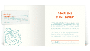 verlovingskaart bloemillustratie