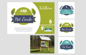 logo serie camping reclamebord