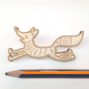 illustratie vos geboortekaartje