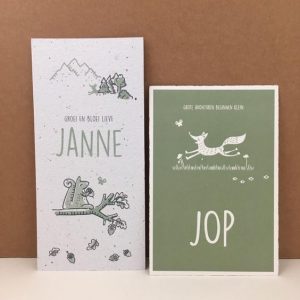 geboortekaartjes job en janne