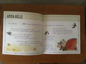 kraamboek ingebonden geboortekaartje