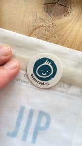 groeikaart pergamijn envelop sluitsticker baby jongen