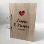 houten gastenboek persoonlijk webshop