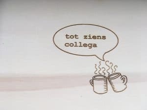 dagcollegaboek koffiemokken