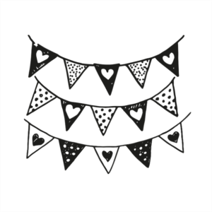 kraambedankjes groeikaart bedankje vlaggetjes