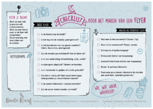 checklist zakelijk ontwerp flyer 