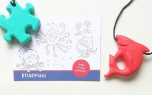 flyer kauwsieraden kleurplaat illustratie