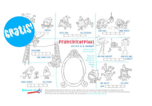 prikkelplaat kleurplaat illustraties