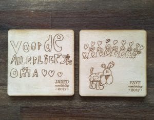 onderzetters kindertekening