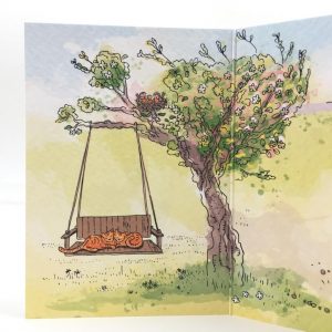 geboortekaart kattenillustratie