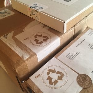 Verzend doos recycle