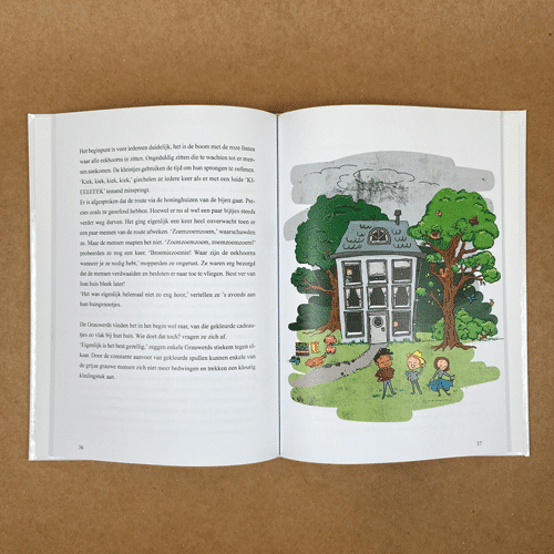 kinderboekillustratie Suus en het Grauwe Stadje Grauwerds
