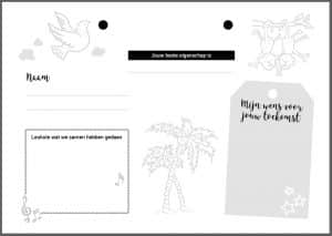 invulkaart communieboek op maat