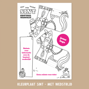 kleurplaat Sint wedstrijd