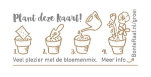 plantbare kaart bloemenmix