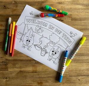 kleurplaat op maat welkom